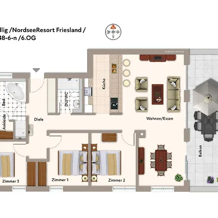 Apartman Nordseeresort Friesland Ferienhaeuser Nordseeresort Friesland 48-6-n Schillig